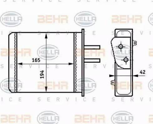 HELLA 8FH 351 313-351 - Lämmityslaitteen kenno inparts.fi