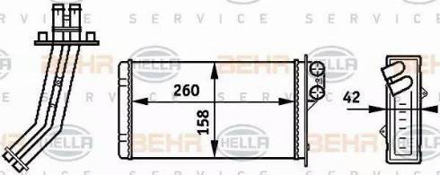 HELLA 8FH 351 313-311 - Lämmityslaitteen kenno inparts.fi