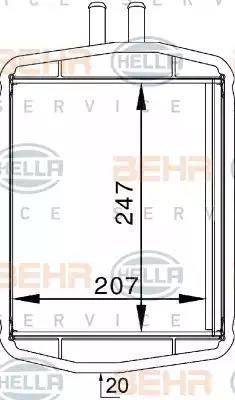 HELLA 8FH 351 313-241 - Lämmityslaitteen kenno inparts.fi