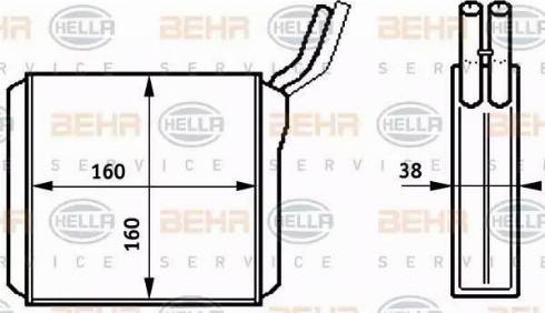 HELLA 8FH 351 313-261 - Lämmityslaitteen kenno inparts.fi