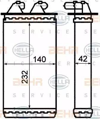 HELLA 8FH 351 313-201 - Lämmityslaitteen kenno inparts.fi