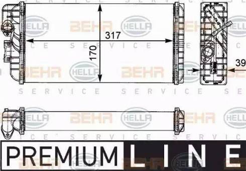 HELLA 8FH 351 312-431 - Lämmityslaitteen kenno inparts.fi