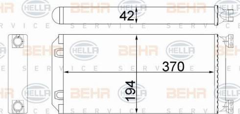 HELLA 8FH 351 312-554 - Lämmityslaitteen kenno inparts.fi