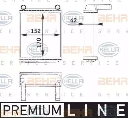 HELLA 8FH 351 312-521 - Lämmityslaitteen kenno inparts.fi