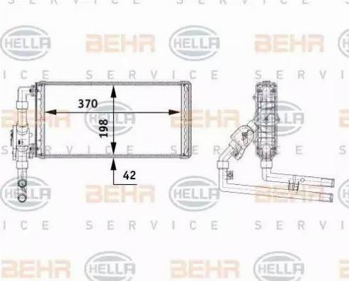 HELLA 8FH 351 312-191 - Lämmityslaitteen kenno inparts.fi