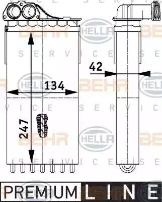 HELLA 8FH 351 312-131 - Lämmityslaitteen kenno inparts.fi