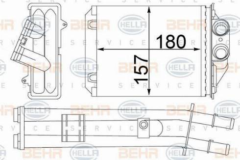 HELLA 8FH 351 331-354 - Lämmityslaitteen kenno inparts.fi