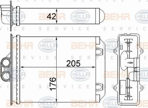 HELLA 8FH 351 331-384 - Lämmityslaitteen kenno inparts.fi