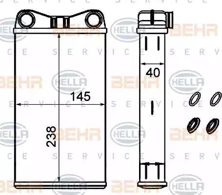 HELLA 8FH 351 333-184 - Lämmityslaitteen kenno inparts.fi