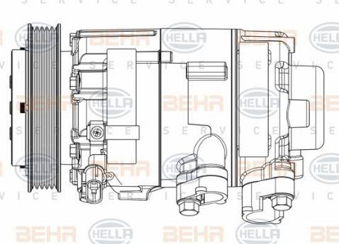 HELLA 8FK 351 008-061 - Kompressori, ilmastointilaite inparts.fi