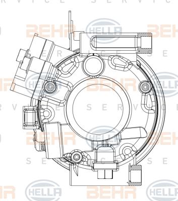 HELLA 8FK 351 008-081 - Kompressori, ilmastointilaite inparts.fi