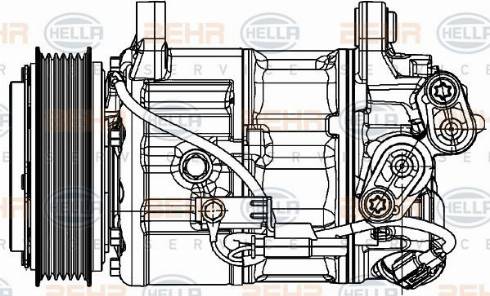 HELLA 8FK 351 007-231 - Kompressori, ilmastointilaite inparts.fi