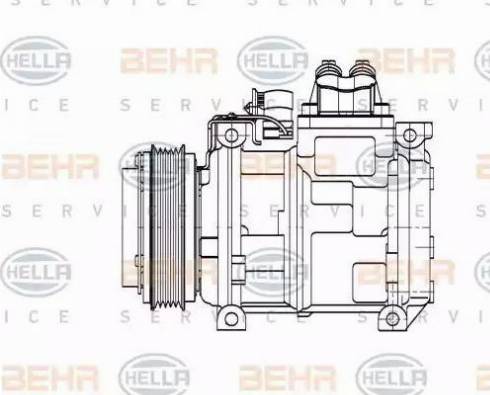 HELLA 8FK 351 110-131 - Kompressori, ilmastointilaite inparts.fi