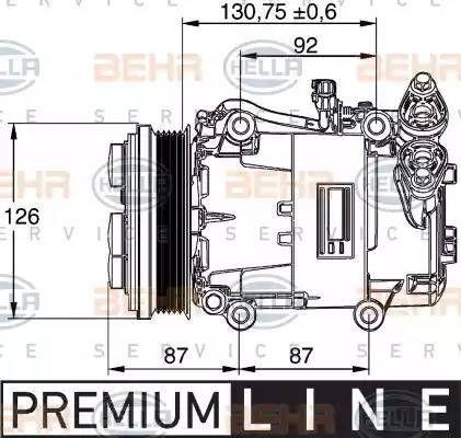 HELLA 8FK 351 113-451 - Kompressori, ilmastointilaite inparts.fi