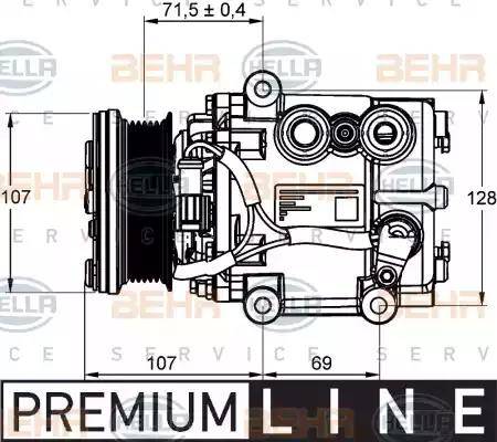 HELLA 8FK 351 113-421 - Kompressori, ilmastointilaite inparts.fi