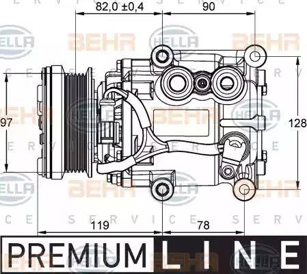 HELLA 8FK 351 113-311 - Kompressori, ilmastointilaite inparts.fi