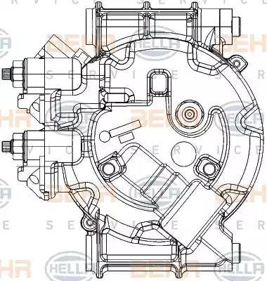 HELLA 8FK 351 334-441 - Kompressori, ilmastointilaite inparts.fi