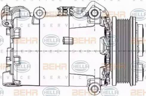 HELLA 8FK 351 334-391 - Kompressori, ilmastointilaite inparts.fi