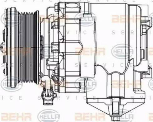 HELLA 8FK 351 334-331 - Kompressori, ilmastointilaite inparts.fi