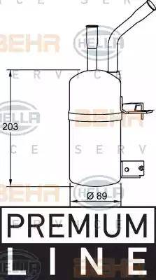 HELLA 8FT 351 192-061 - Kuivain, ilmastointilaite inparts.fi