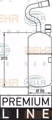 HELLA 8FT 351 192-021 - Kuivain, ilmastointilaite inparts.fi