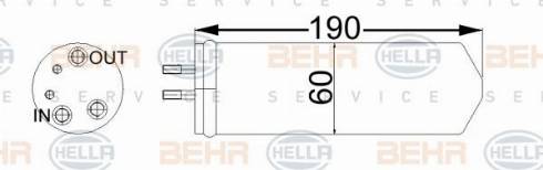 HELLA 8FT 351 192-724 - Kuivain, ilmastointilaite inparts.fi