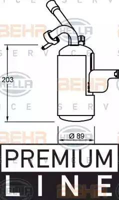 HELLA 8FT 351 335-051 - Kuivain, ilmastointilaite inparts.fi