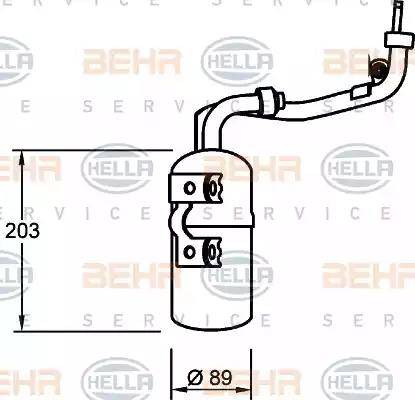 HELLA 8FT 351 335-061 - Kuivain, ilmastointilaite inparts.fi