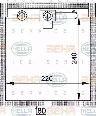 HELLA 8FV 351 336-011 - Höyrystin, ilmastointilaite inparts.fi