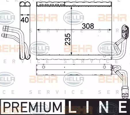 HELLA 8FV 351 330-691 - Höyrystin, ilmastointilaite inparts.fi