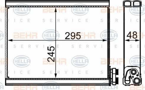 HELLA 8FV 351 330-044 - Höyrystin, ilmastointilaite inparts.fi