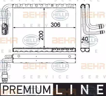 HELLA 8FV 351 330-701 - Höyrystin, ilmastointilaite inparts.fi