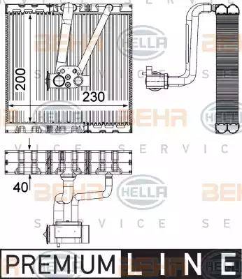 HELLA 8FV 351 330-711 - Höyrystin, ilmastointilaite inparts.fi