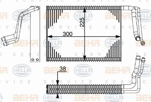 HELLA 8FV 351 331-824 - Höyrystin, ilmastointilaite inparts.fi