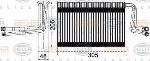 HELLA 8FV 351 331-261 - Höyrystin, ilmastointilaite inparts.fi