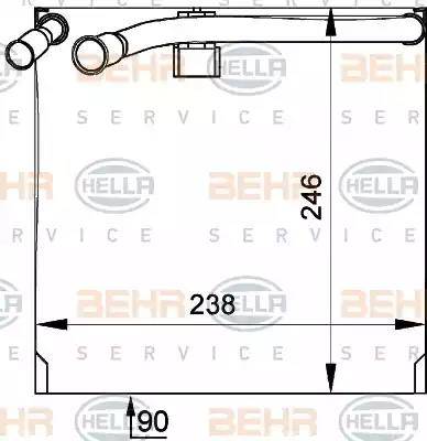 HELLA 8FV 351 210-321 - Höyrystin, ilmastointilaite inparts.fi