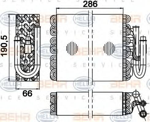 HELLA 8FV 351 210-244 - Höyrystin, ilmastointilaite inparts.fi