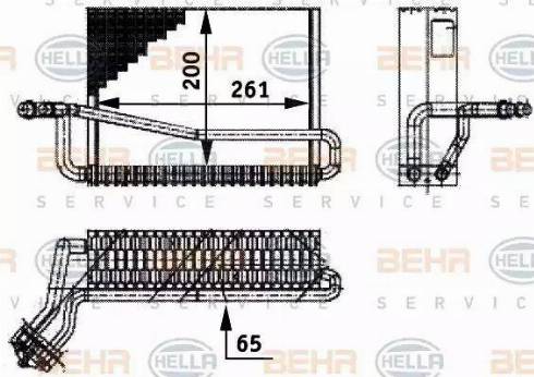 HELLA 8FV 351 211-551 - Höyrystin, ilmastointilaite inparts.fi