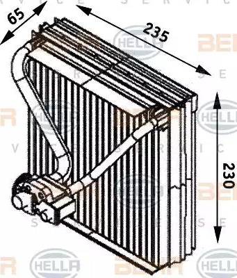 HELLA 8FV 351 211-561 - Höyrystin, ilmastointilaite inparts.fi