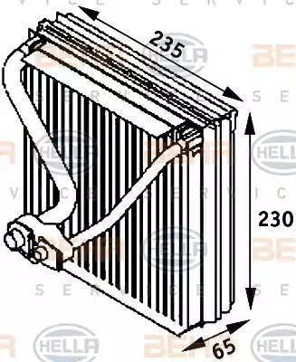 HELLA 8FV 351 211-571 - Höyrystin, ilmastointilaite inparts.fi