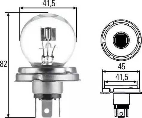 HELLA 8GD 002 088-251 - Polttimo, ajovalo inparts.fi