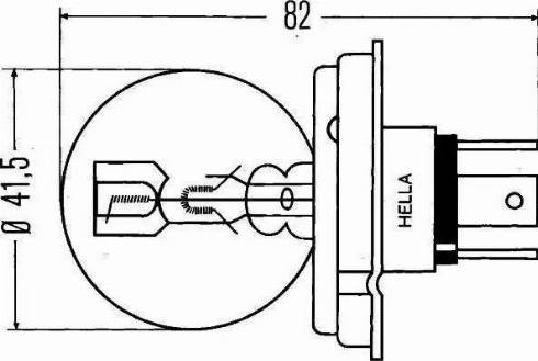 HELLA 8GD 002 088-251 - Polttimo, ajovalo inparts.fi