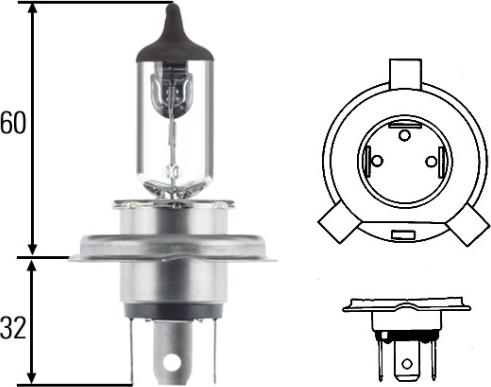 HELLA 8GJ 002 525-001 - Polttimo, ajovalo inparts.fi