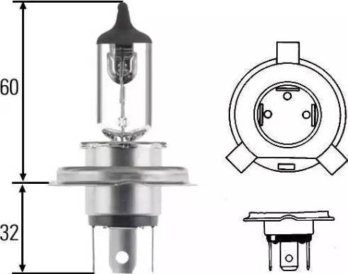 HELLA 8GJ 002 525-258 - Polttimo, ajovalo inparts.fi