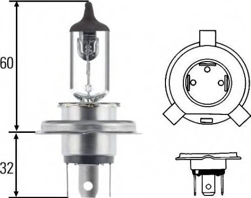 HELLA 8GJ 002 525-893 - Polttimo, ajovalo inparts.fi