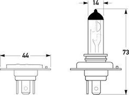 HELLA 8GJ 002 525-254 - Polttimo, ajovalo inparts.fi