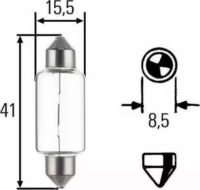 HELLA 8GM 002 091-141 - Polttimo, peruutusvalo inparts.fi