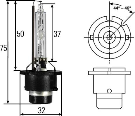 HELLA 8GS 007 949-101 - Polttimo, ajovalo inparts.fi