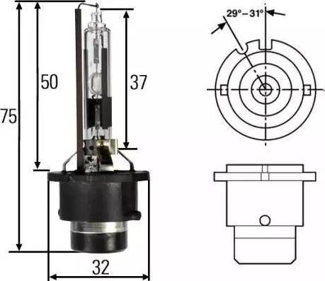 HELLA 8GS 007 001-121 - Polttimo inparts.fi