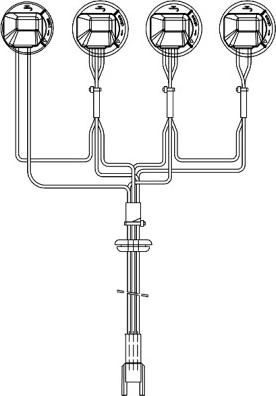 HELLA 8KA 155 372-001 - Johtosarja, ajovalo inparts.fi